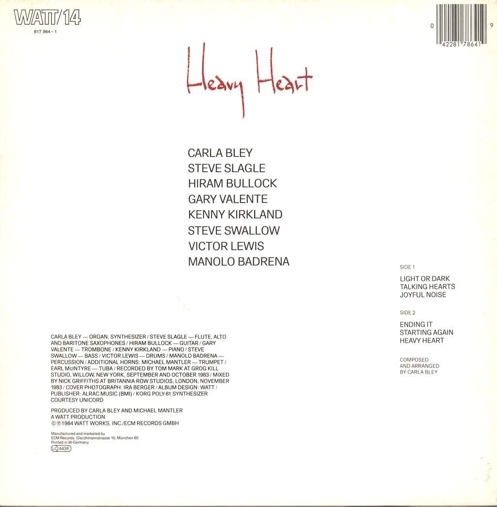 Heavy Heart, Vinyl