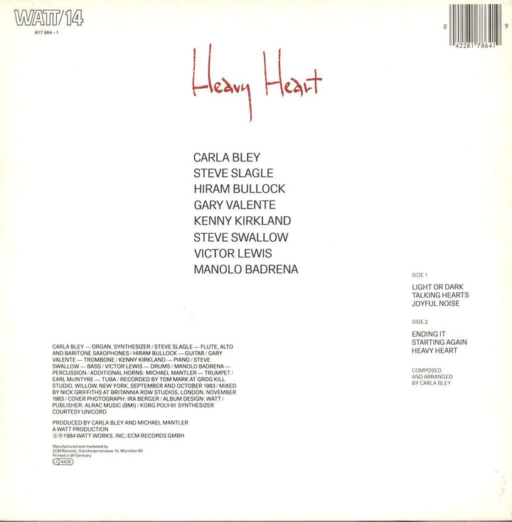 Heavy Heart, Vinyl