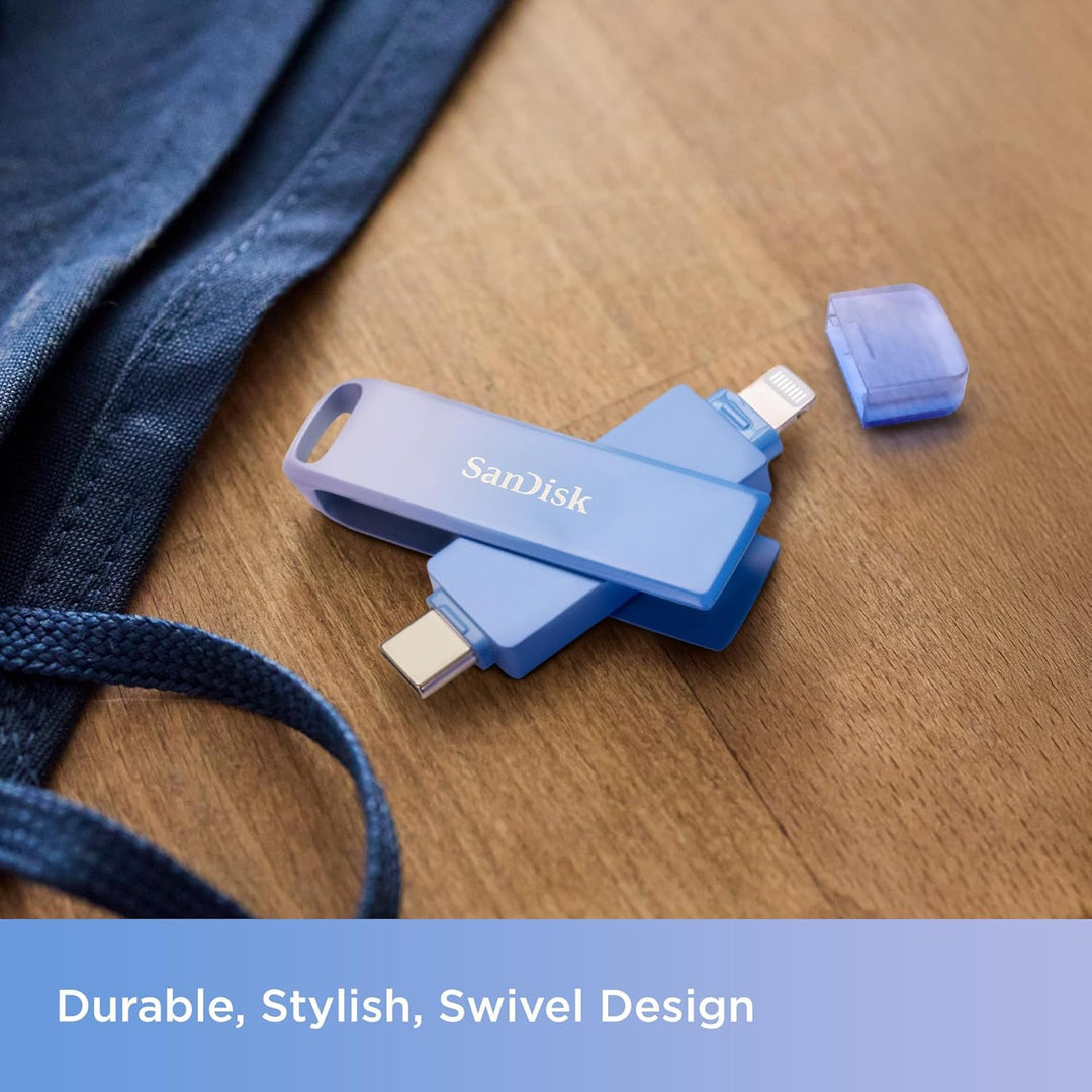 SANDISK Creator Phone Drive 128 GB (Für iPhone, iPad, PC & Mac, Lightning und USB Type-C, Automatisc