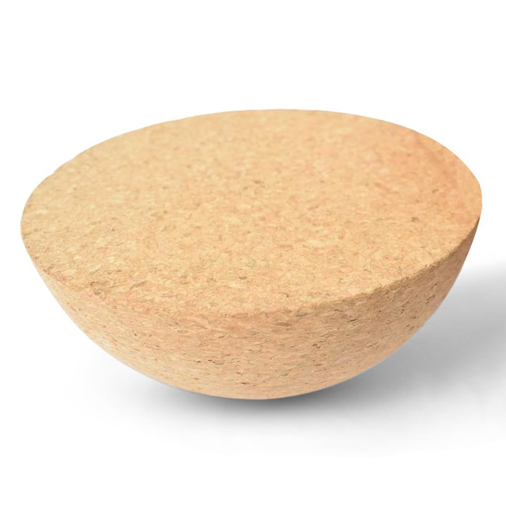 Balance Board Halbkugel aus massivem Kork, Gleichgewichts Trainer für Fitness, Yoga, 15 cm Durchmess