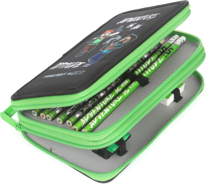 Minecraft Alex Creeper Steve Federtasche Kinder, Federmäppchen, Pencil Case Grosse Kapazität, Etui S
