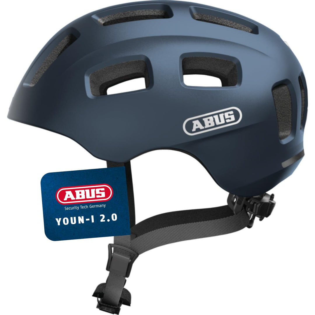 ABUS Fahrradhelm Youn-I 2.0 - mit Licht für Kinder, Jugendliche und junge Erwachsene - für Mädels un