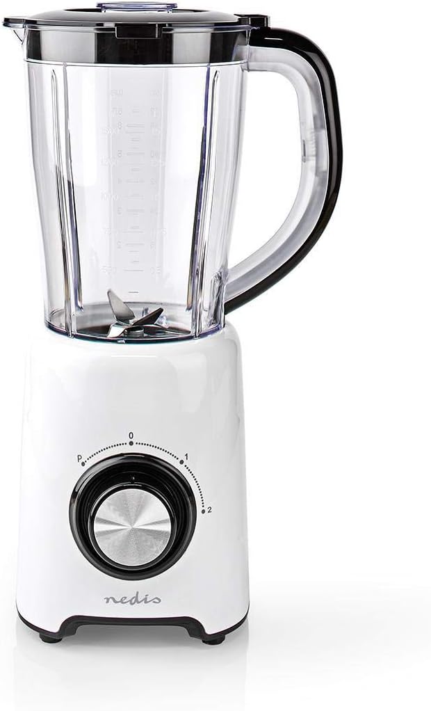NEDIS Standmixer | 800 W | 1.5 l | Plastik | 2 Geschindigkeitsstufen | Schwarz/Weiss 0.88 m Schwarz/
