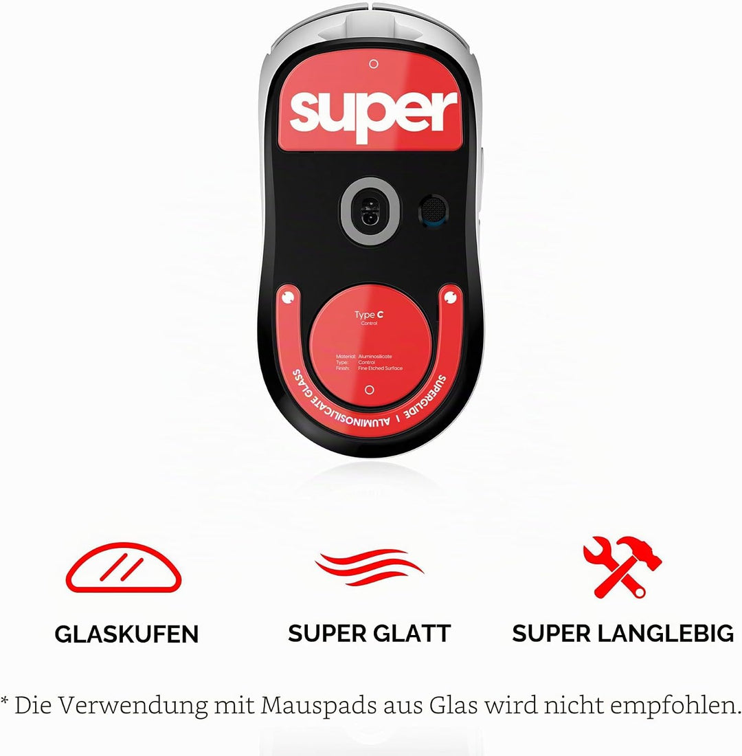 Pulsar Gaming Gears Superglide2 Maus-Pads mit strukturierter Oberfläche mit Geschwindigkeitskontroll