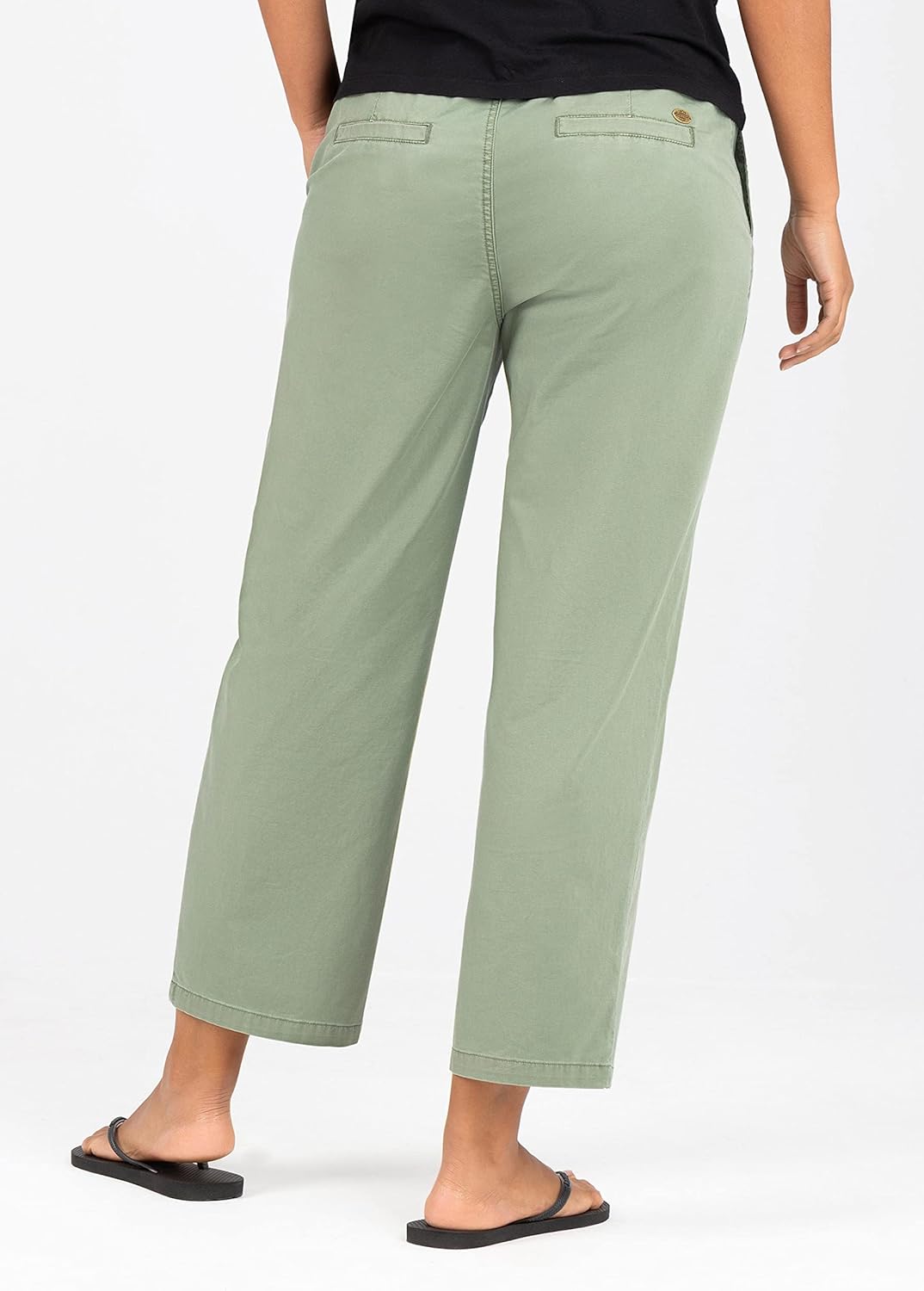 Timezone Damen Freizeithose Regular Marlatz Cropped 27 Oil Green, 27 Oil Green