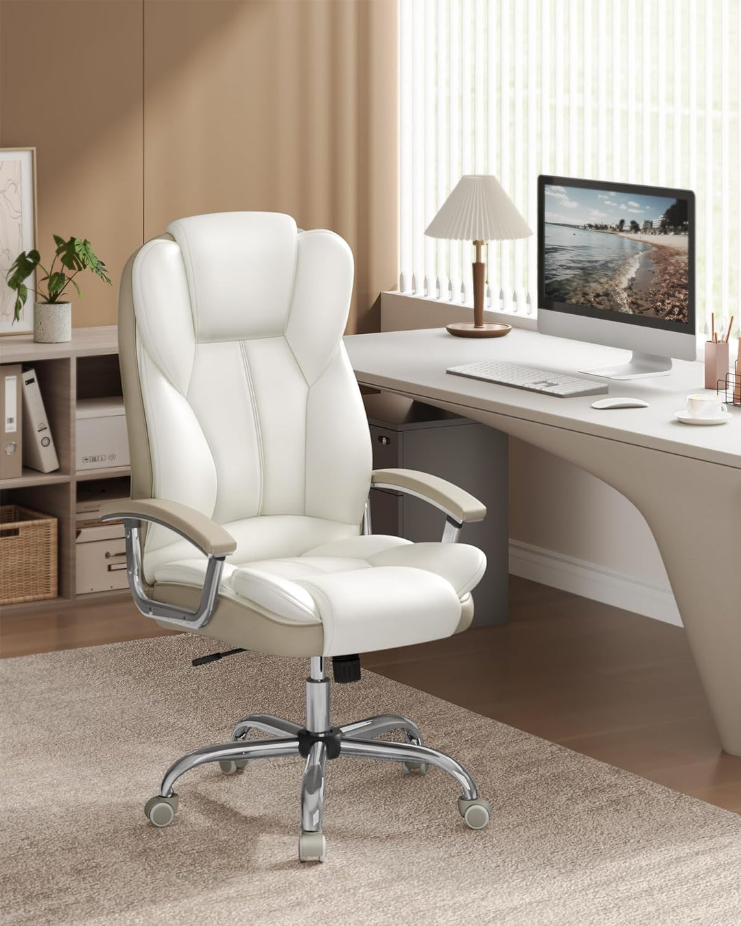 SONGMICS Bürostuhl, Schreibtischstuhl, Gaming-Stuhl mit Armlehnen, Computerstuhl, Chefsessel, höhenv