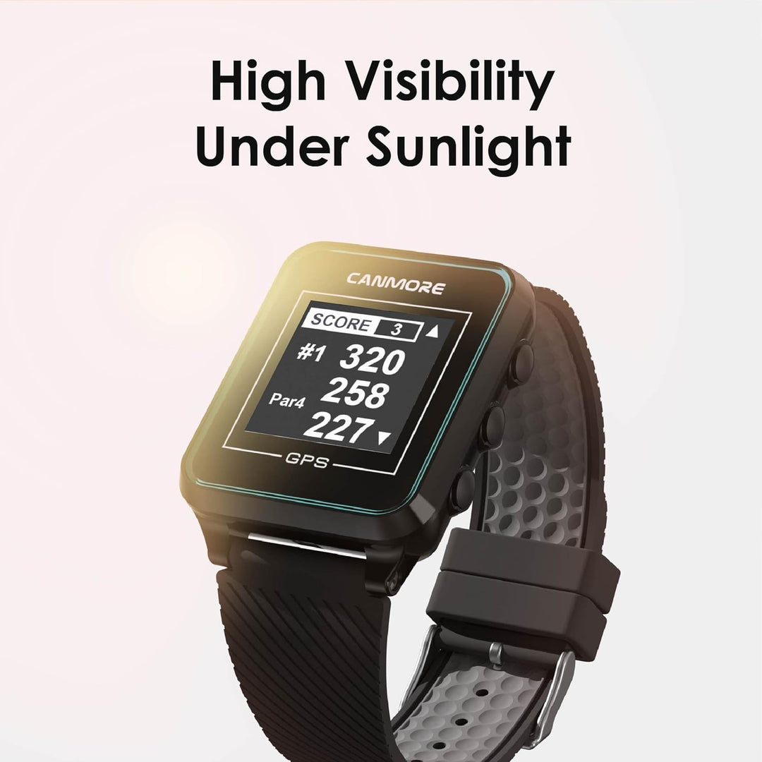 Canmore TW356 Golf-GPS-Uhr für Damen und Herren, kostenloses Update, grosses LCD-Display, Upgrade-IC