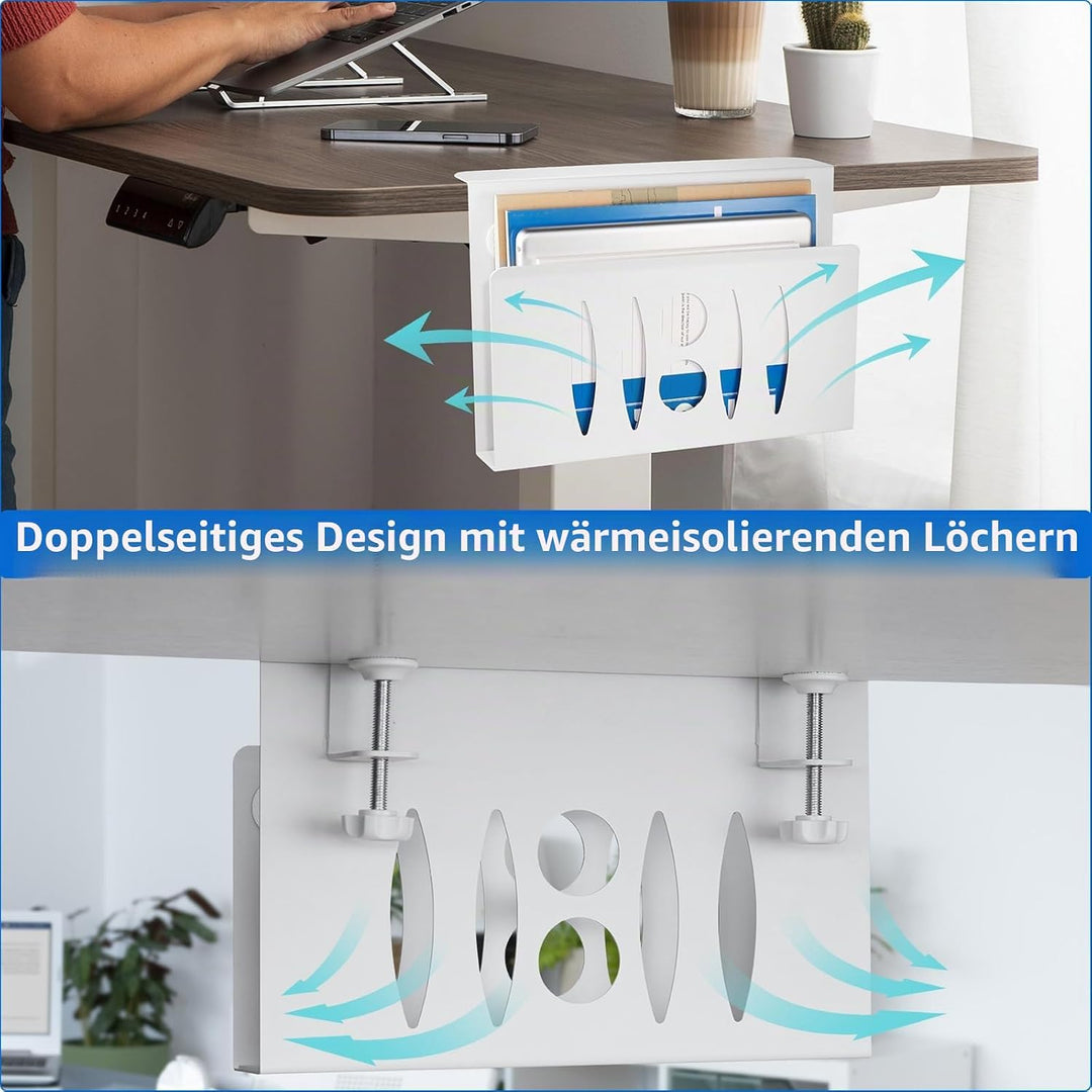 HAQIUHETO schubladen Organizer Laptop Stand Notebook ständer,Aus Stahl,kein Bohren erforderlich Zijs