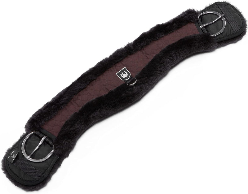 Werner Christ Western Lammfell MONDGURT anatomischer Western-Sattelgurt mit konkaver Sichelform, ech