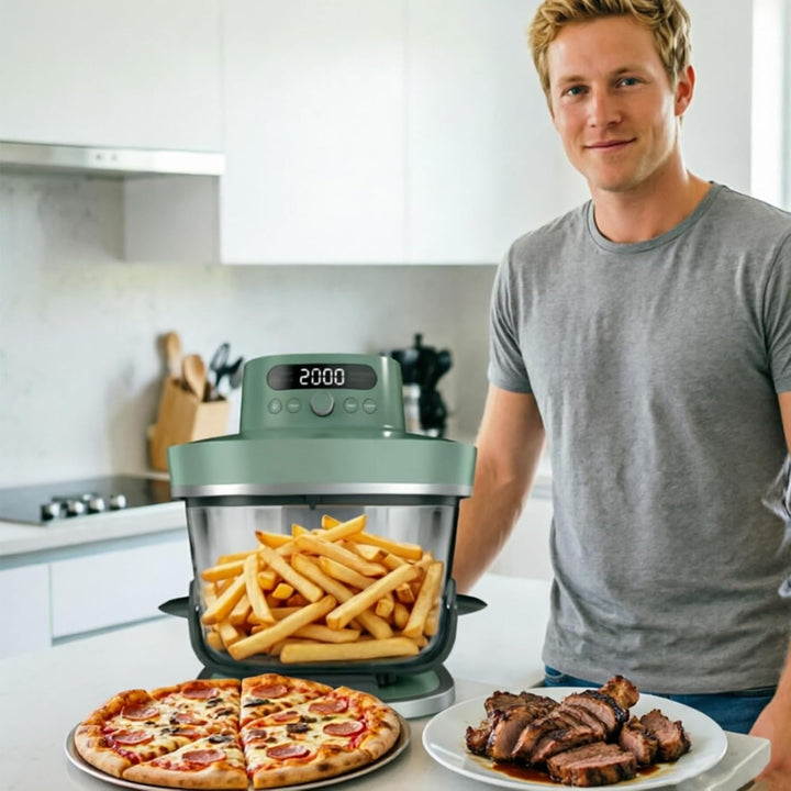 Edelstahl Spritzschutz für Ninja CRISPi PRO XL AS090EU, Feinmaschiger Fettspritzschutz Airfryer Zube