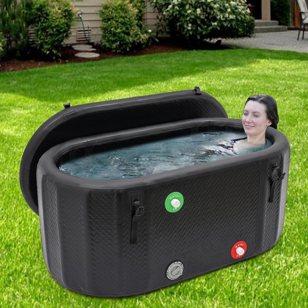275L Eiswanne für Athleten aufblasbare Badewanne Freistehende Eisbadewanne Aufblasbare Faltbare Erwa