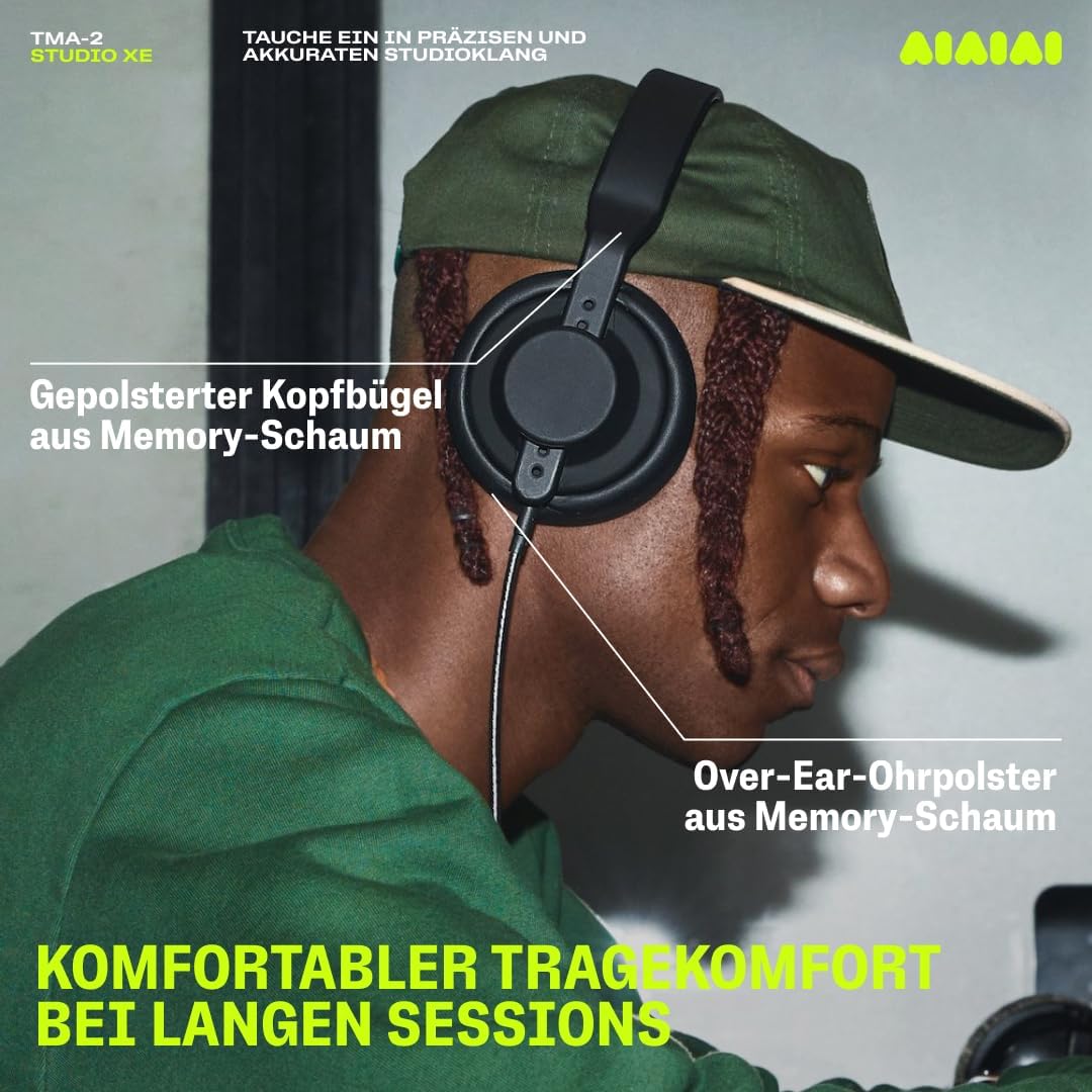 AIAIAI TMA-2 Studio XE – Professionelle geschlossene Studio-Kopfhörer mit ausgewogenem, detaillierte