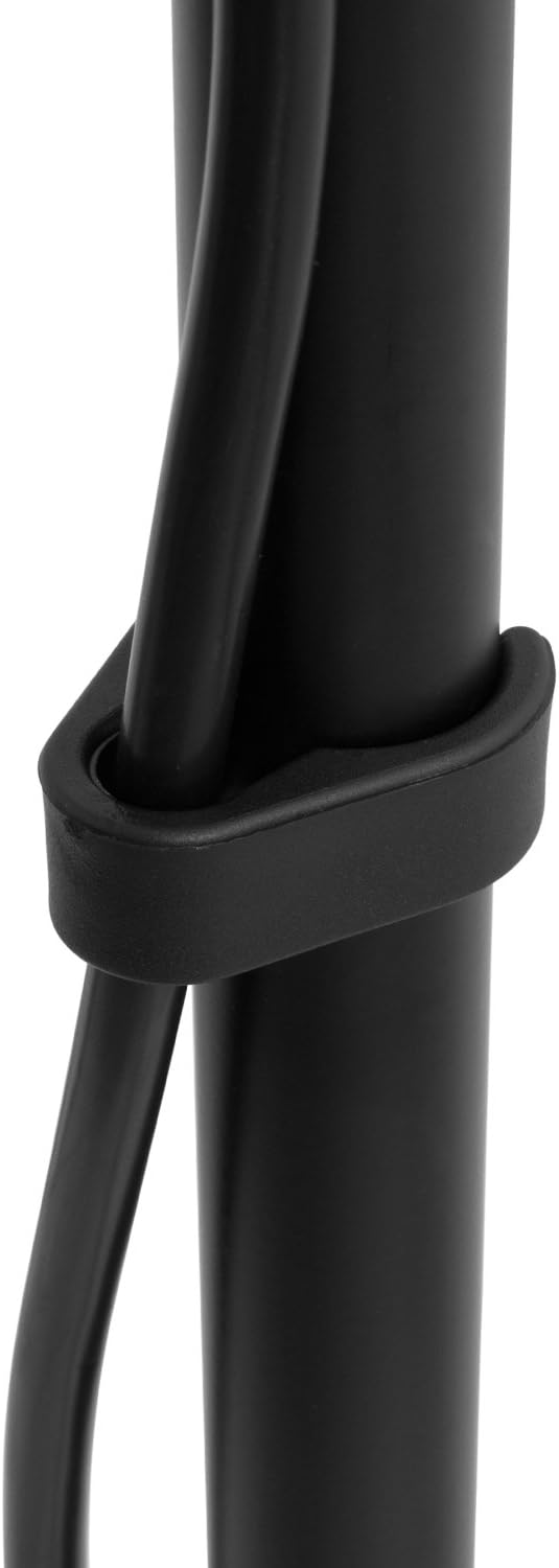Tiger MCA14-BK Mikrofonständer mit Rundfuss - Schwarz Schwarz Runde Base Single, Schwarz Runde Base