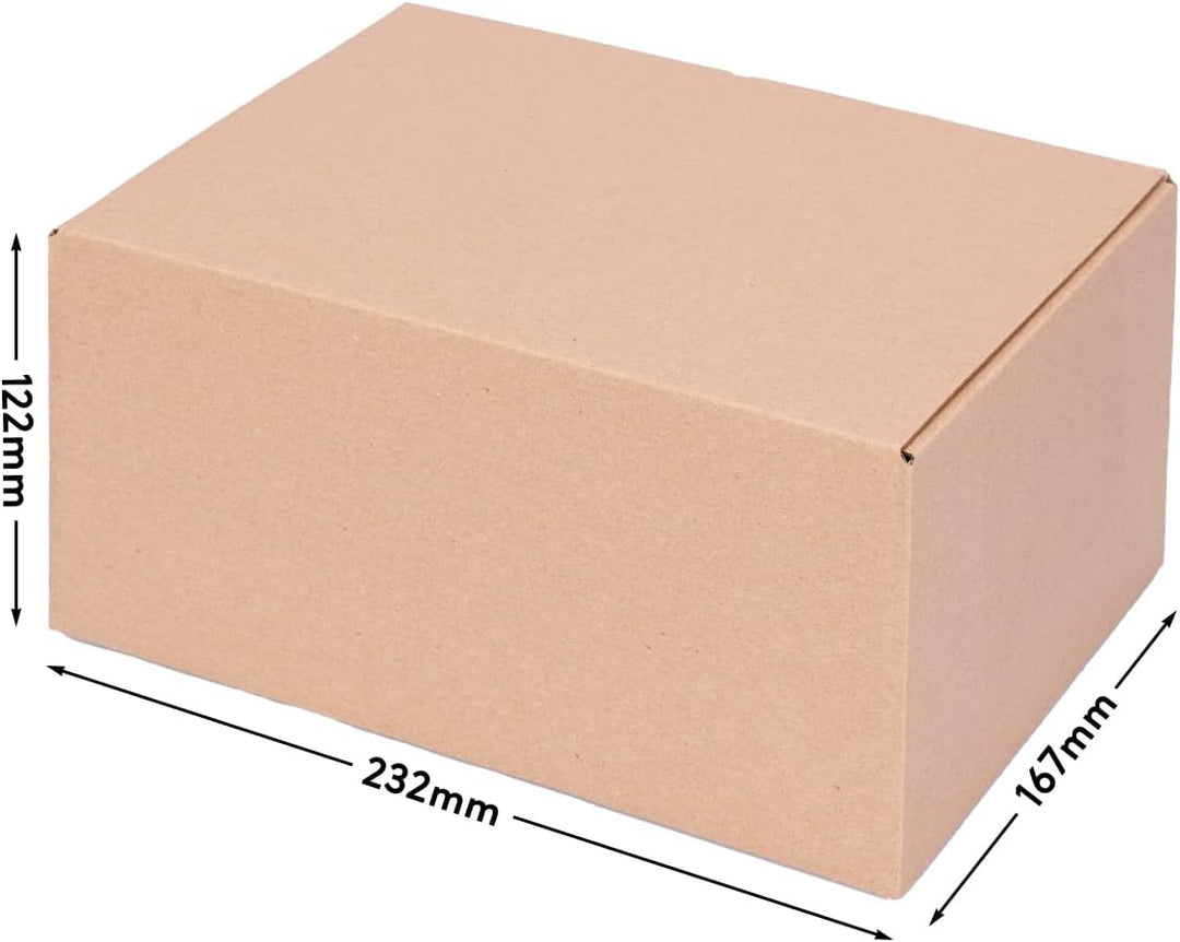 Automatik Karton - 300 Versandkarton mit selbstklebendem Deckel - Kartonagen 230 x 165 x 115 mm - VP