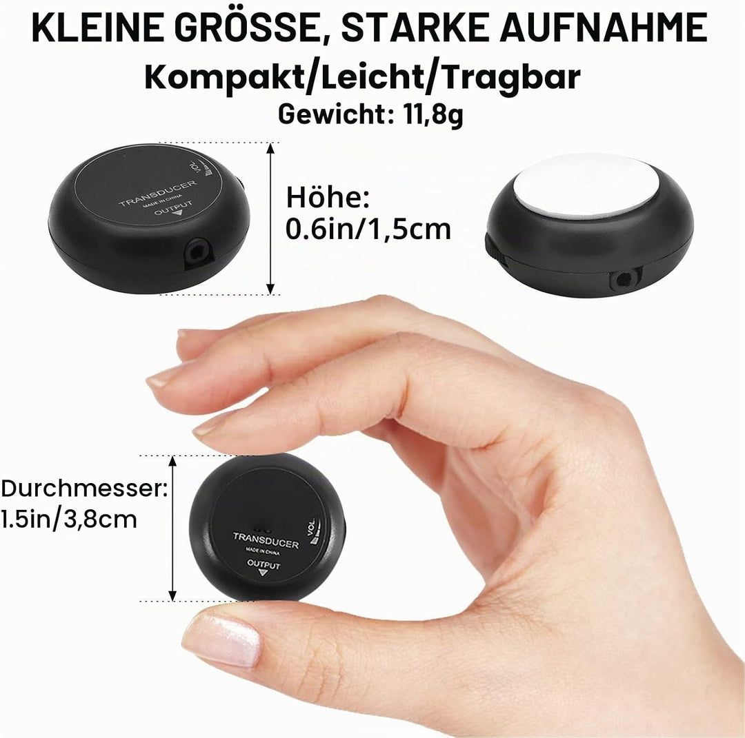 Mini-Piezo-Tonabnehmer, Mikrofon-Wandler-Tonabnehmer, Selbstklebender Piezo-Tonabnehmer für Akustikg