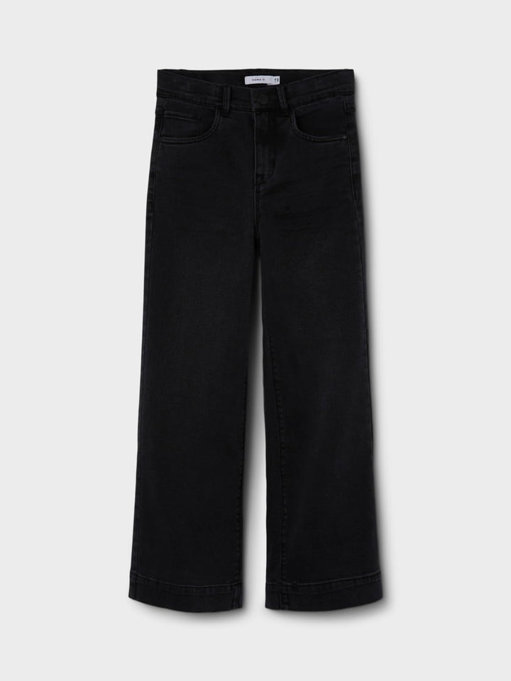 NAME IT Girl Jeans Wide Leg 116 Black Denim, 116 Black Denim