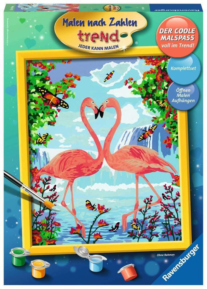 Ravensburger Malen nach Zahlen 28901 - Flamingo Love - Für Erwachsene und Kinder ab 12 Jahren Alte V