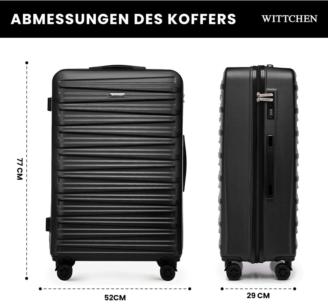 WITTCHEN Skyspeed Line Reisegepäck Grosser Koffer Hartschalenkoffer ABS Gross Rollkoffer Trolley Che