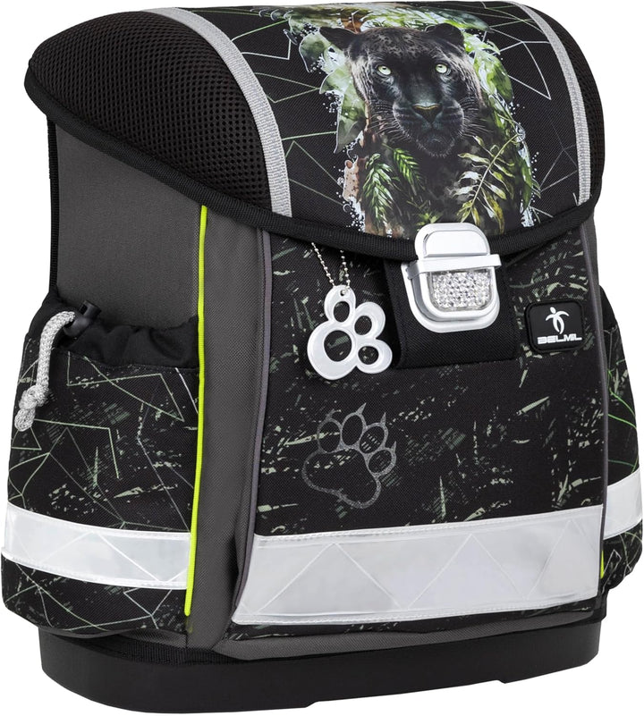 Belmil Classy Schulranzen Set 4 - teilig (403-13/AG/S) Black Panther, Black Panther