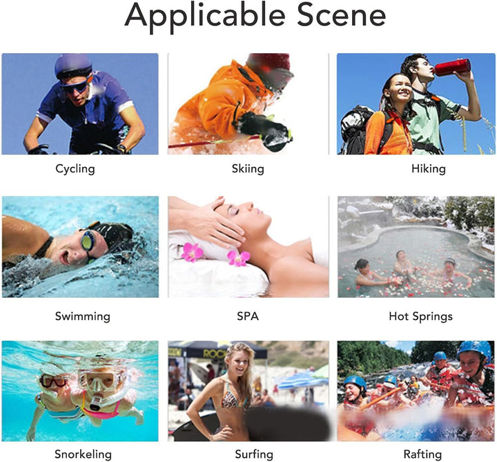 Ohrhörer-Unterwasser-MP3-Player, Wasserdichter Streaming-Musikplayer mit Kopfhörer Zum Schwimmen, Ta