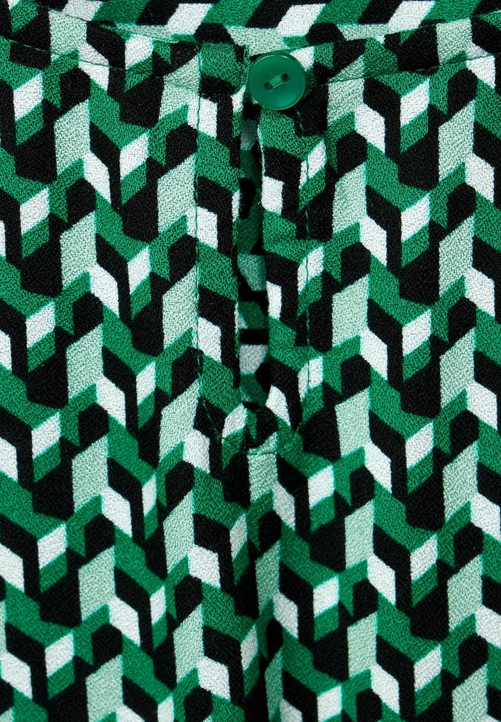 Cecil Damen Blusenshirt Bedruckt S Easy Green, S Easy Green
