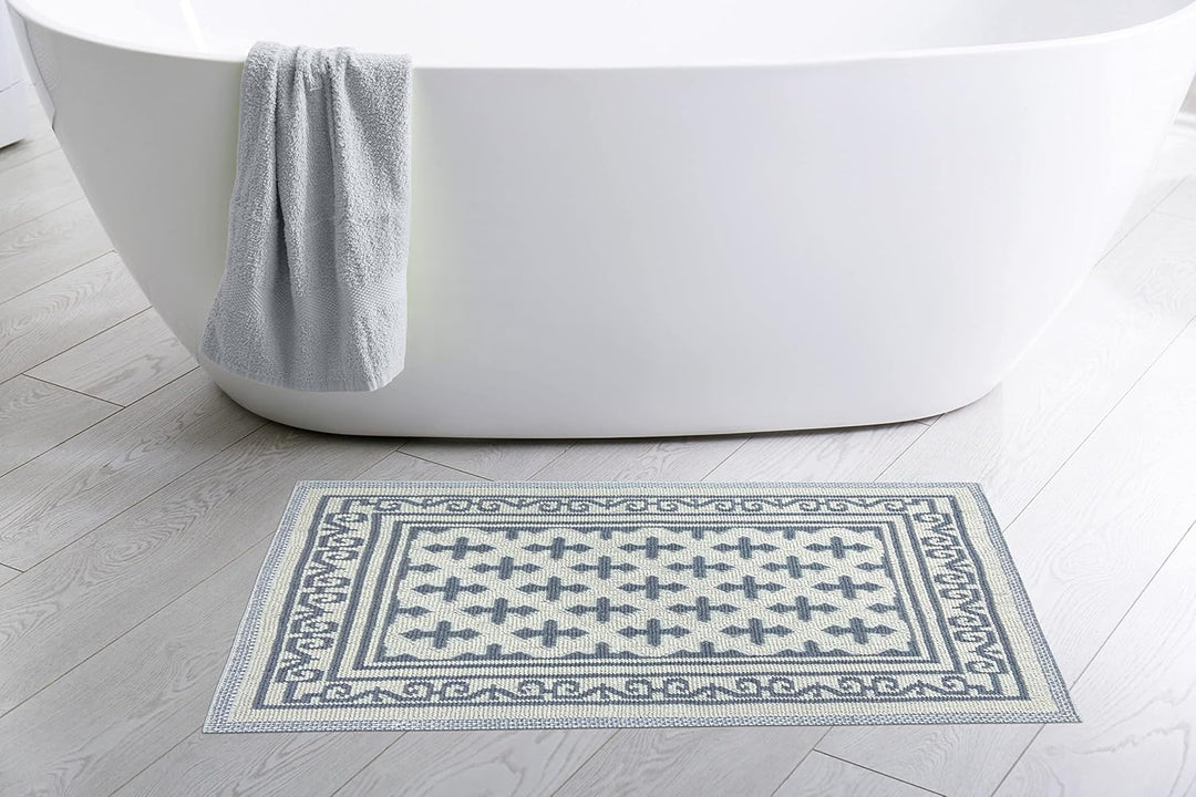 CosìCasa Badteppich rutschfest waschbar & weich - Ideal als Badematte, Badezimmerteppich oder Badvor