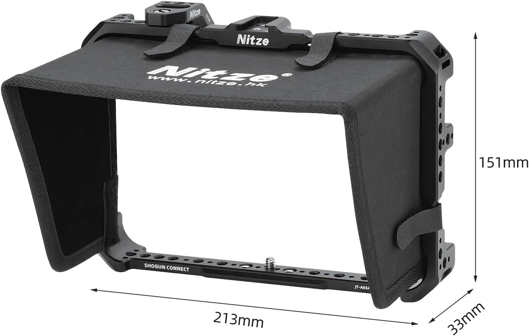 Nitze Käfig für Atomos Shogun Connect, Monitor Cage für Atomos Shogun Connect/Shogun/Shogun Ultra mi