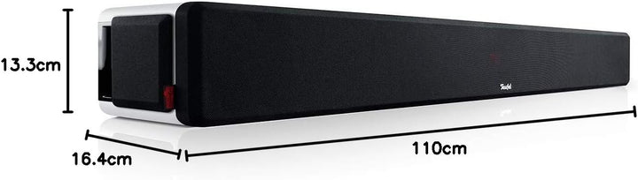 Teufel CINEBAR Ultima - Leistungsstarke Soundbar 380 Watt, Eingebauter XXL-Subwoofer, Dynamore Ultra