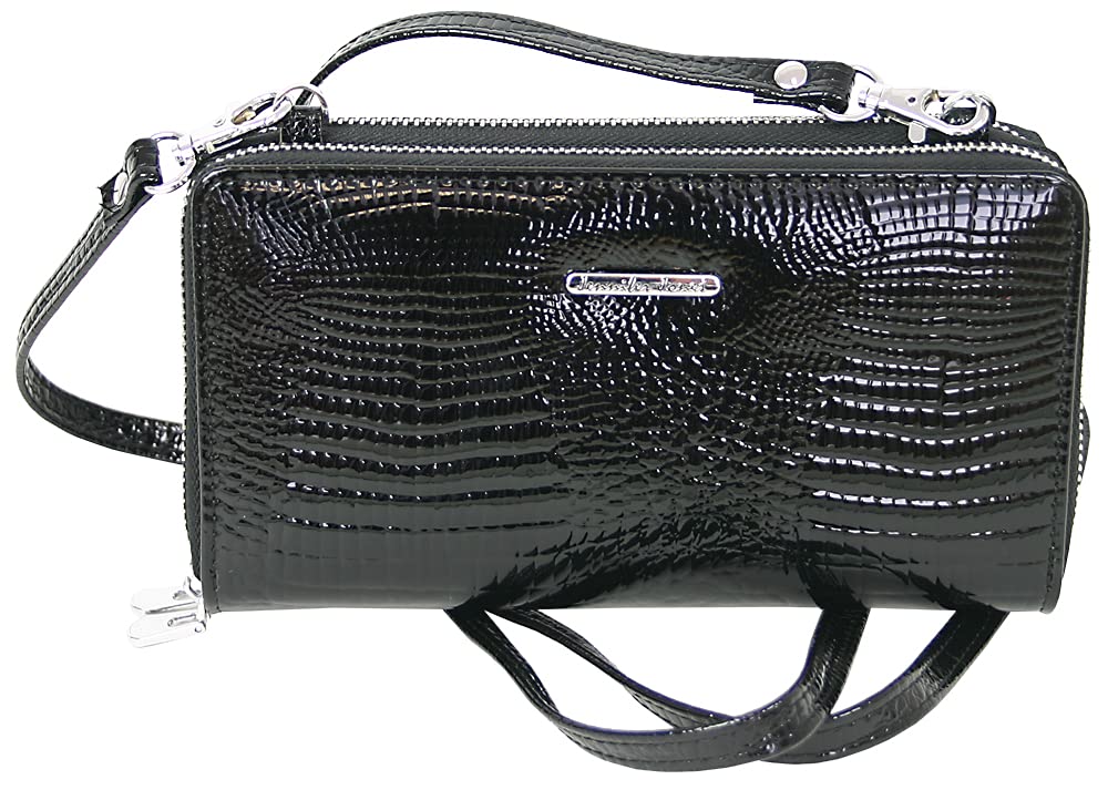 Jennifer Jones - Echt Leder Handtasche mit Handyfach - 2in1 Handytasche & Geldbörse mit RFID-Schutz