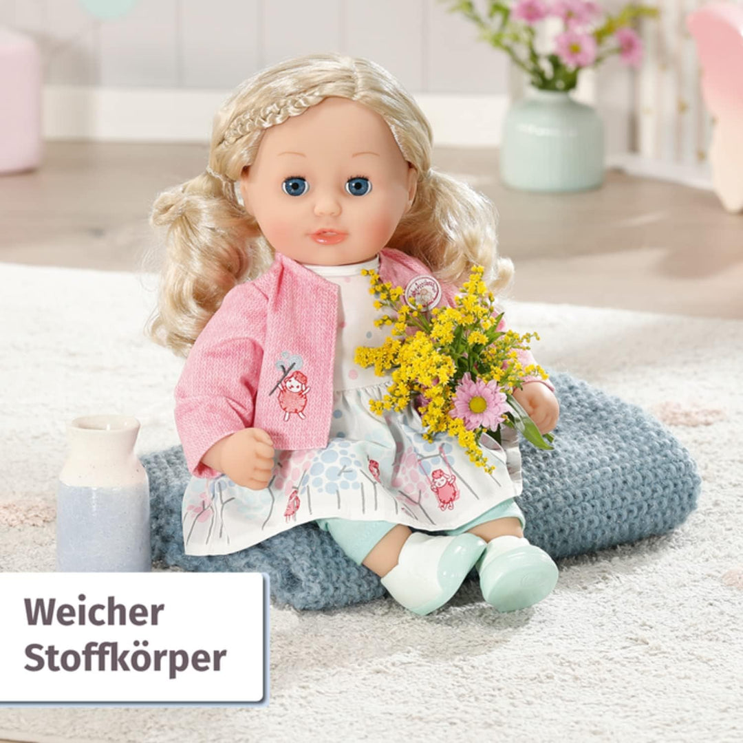 Baby Annabell, Puppe, Baby Annabell Little Sophia 36cm, weiche Puppe mit langen blonden Haaren, blau