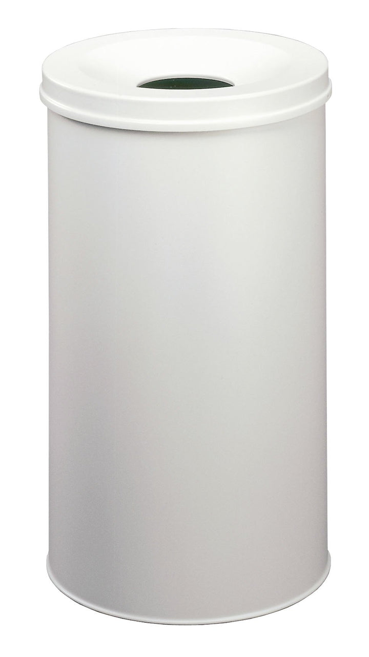 Durable Papierkorb Safe rund, selbstlöschender Deckel, 60 Liter, grau, 330710 grau 60 Liter, grau 60