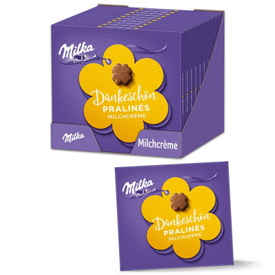 Milka Kleines Dankeschön 5 x 110g, Pralinen aus Milchcrème umhüllt von Alpenmilch Schokolade Schokol