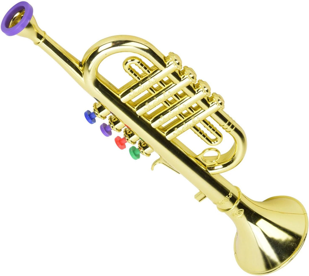 Golden beschichtete Trompete ABS Trompete Wind Musikinstrument f¨¹r Kinder Vorschule Musik Spielzeug