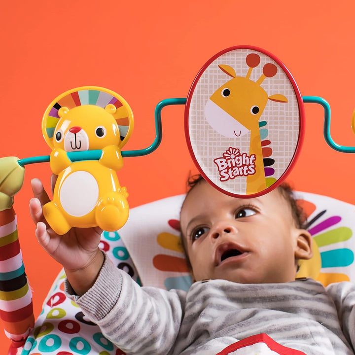 Bright Starts, Babywippe, Playful Pinwheels mit Vibrationen, abnehmbarem Spielbogen und interaktiven