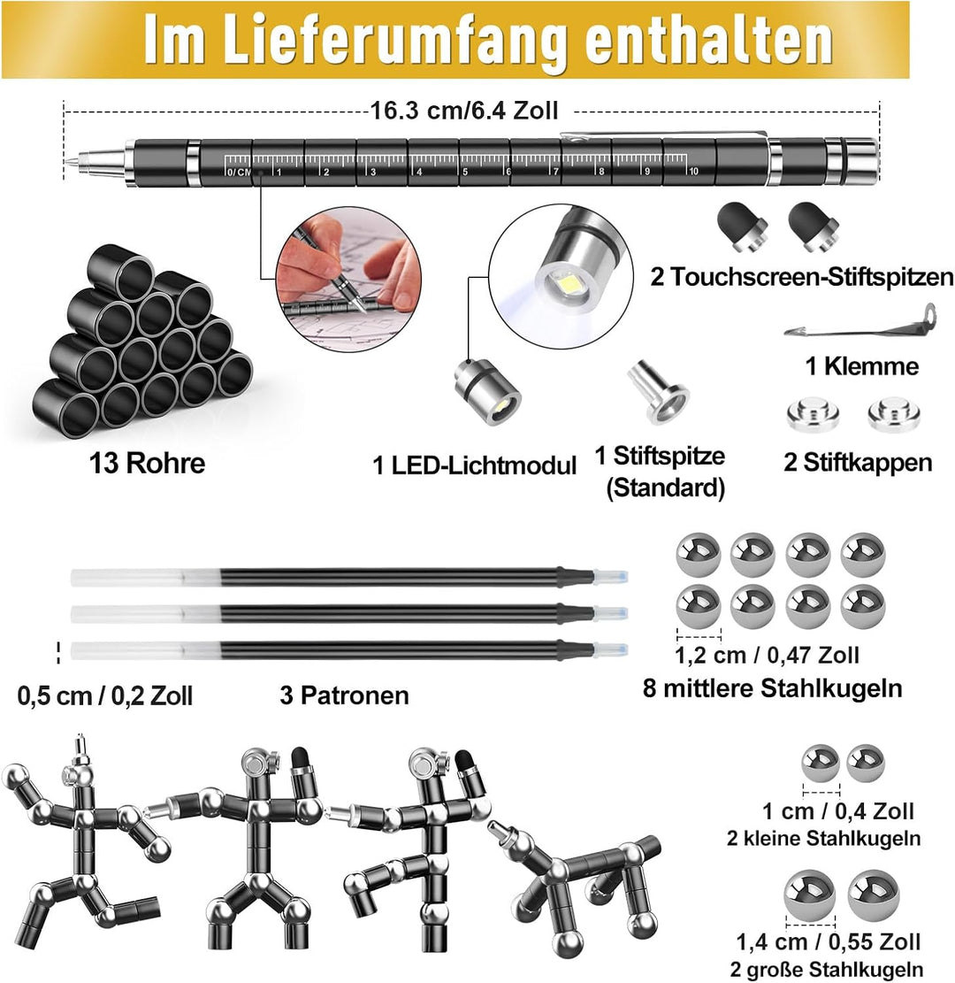 Hinshark Geschenke für Männer, Magnetic Fidget Pen, Papa Geschenk Weihnachten, Männergeschenke, Gesc