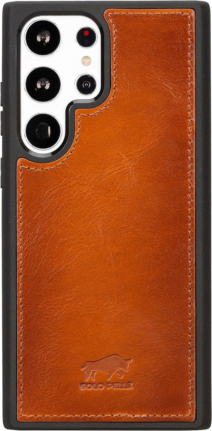 Solo Pelle Lederhülle für das Samsung Galaxy S23 Ultra Hülle aus echtem Leder, Model: Stanford (Cogn