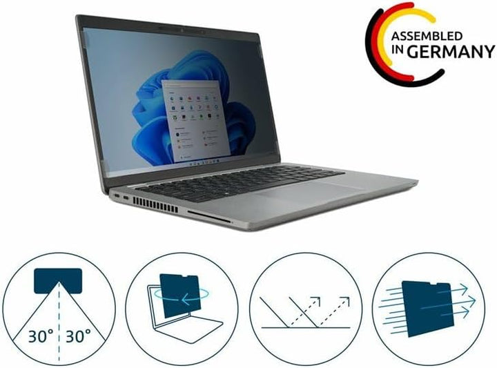 Kensington Blickschutzfilter für Laptops 14 Zoll, 16:9, Geeignet für Dell, HP, Lenovo, ASUS, Acer, D