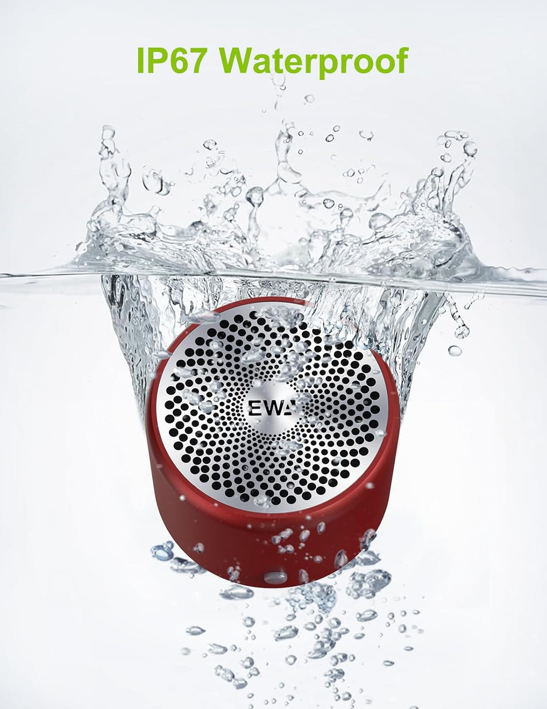 EWA mit Eva Reise Tragen Case, A106 Pro Bluetooth Lautsprecher Wasserdicht, Tragbarer kabelloser Out