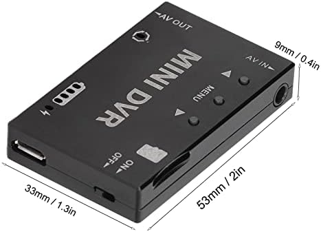 Dilwe RC-Videorecorder-Modul, Mini-RC-DVR-Modul Video NTSC PAL Umschaltbar Eingebauter Akku Video-Au