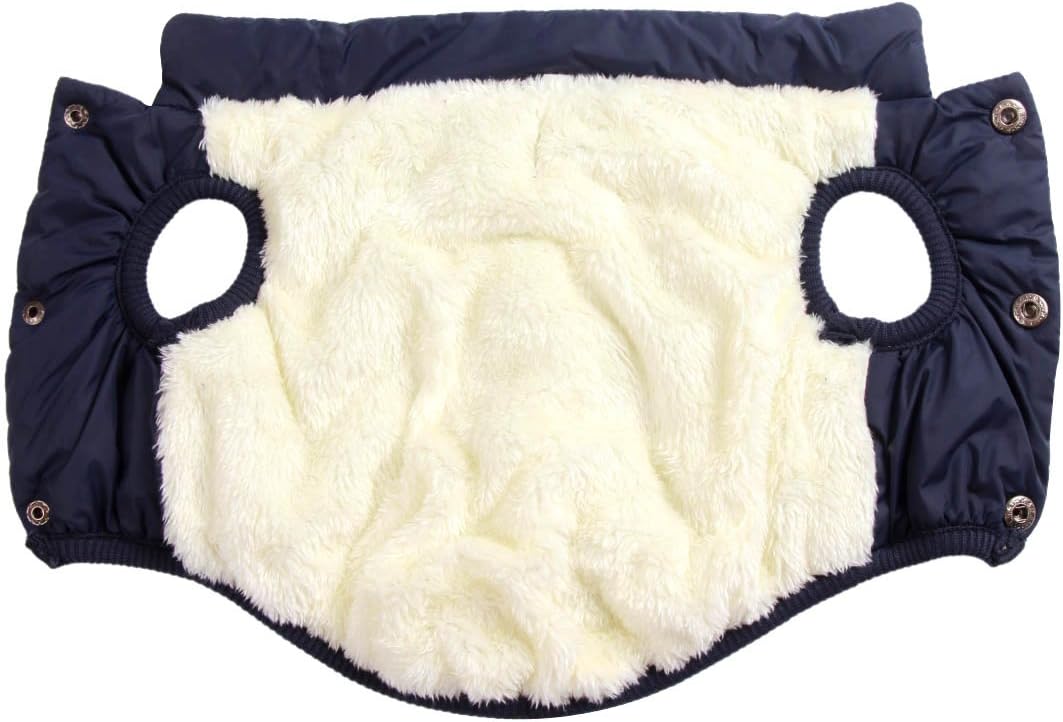 Mit Fleece gefütterte Hundejacke mit 2 Schichten von JoyDaog, sehr warm für den Winter und kaltes We