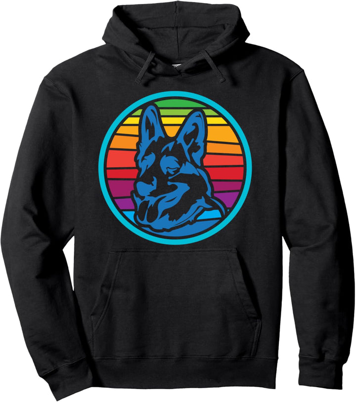 Retro Deutscher Schäferhund Deutscher Schäferhund Pullover Hoodie