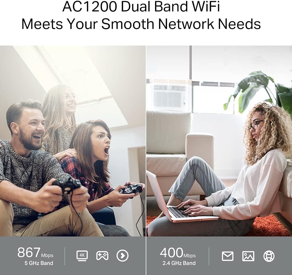 TP-LINK Archer C64 dual-Band W-Fi Router, Black