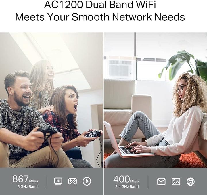 TP-LINK Archer C64 dual-Band W-Fi Router, Black