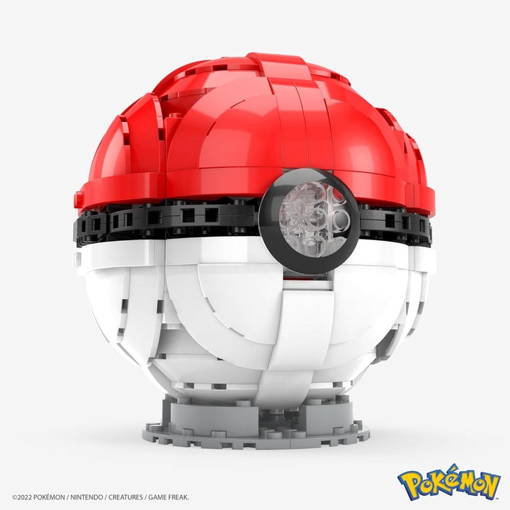 MEGA Pokémon - Jumbo Poké Ball-Bauset, leuchtende Herausforderung mit 303 Bausteinen, für Kinder ab