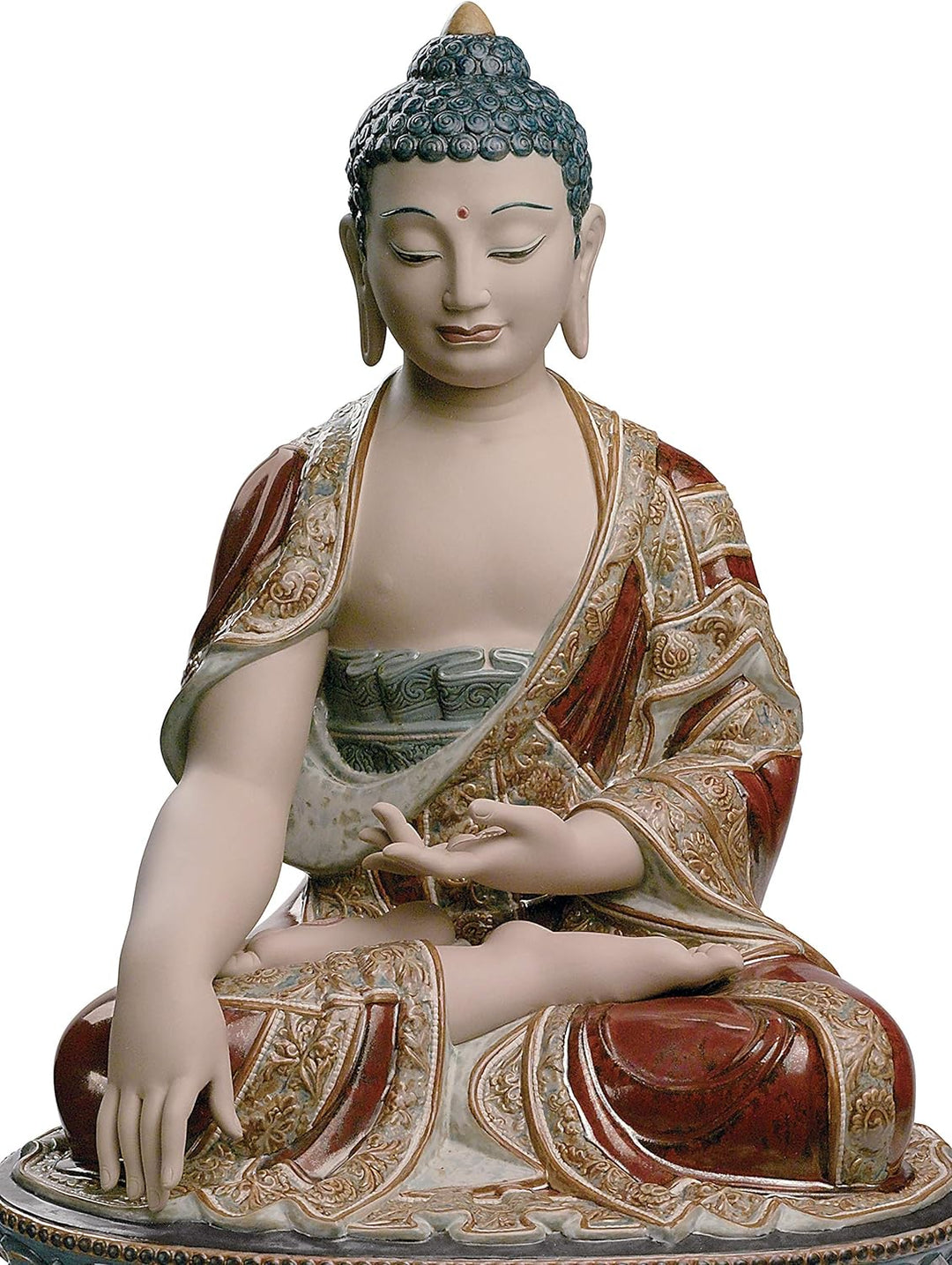 LLADRÓ Figur Shakyamuni-Buddha. Irden. Limitierte Auflage. Buddha. Porzellan.