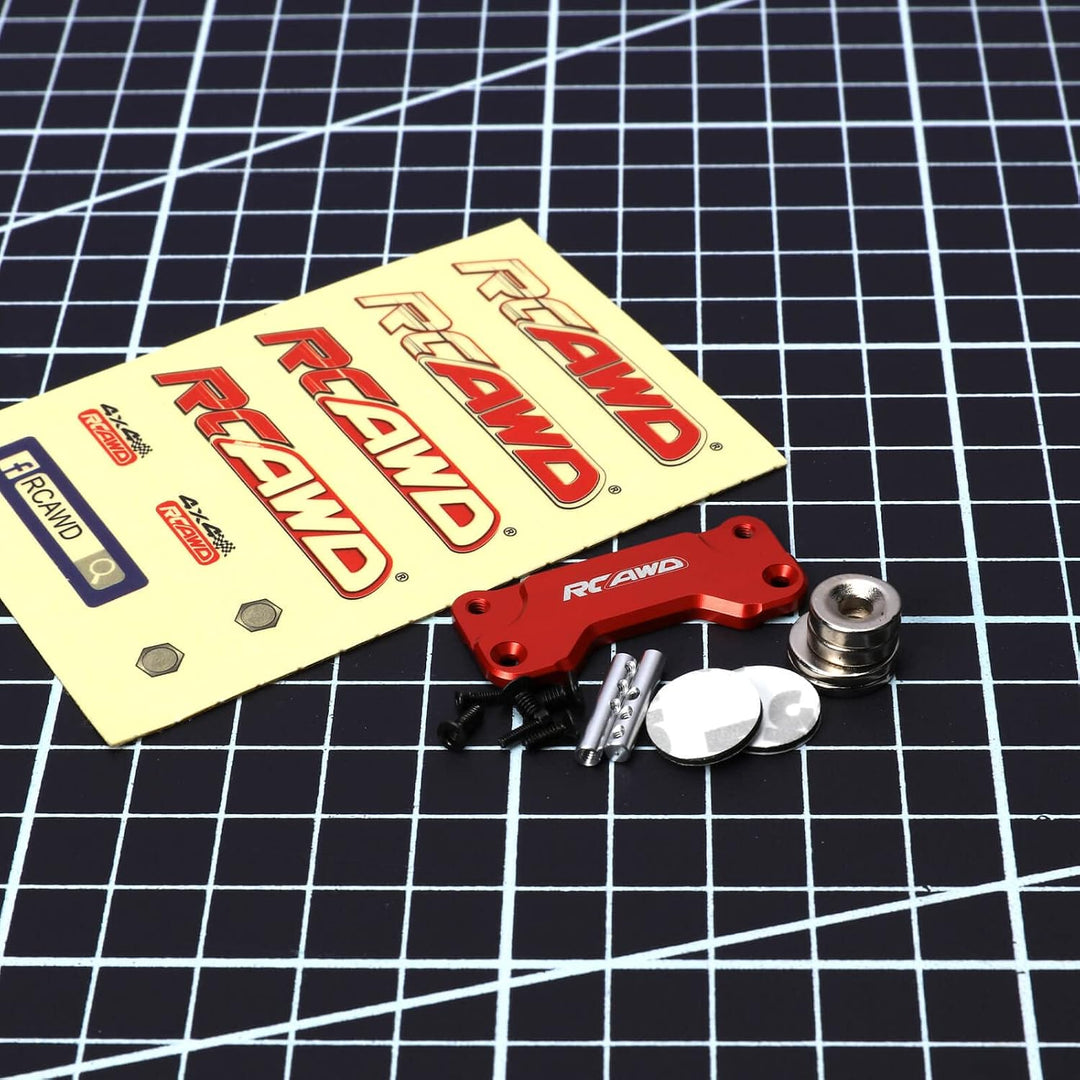 RCAWD Axial SCX24 Magnetische Shell-Säule,Legierung 1967 Chevrolet C10 Körpermagnet-Set für Axial 1/