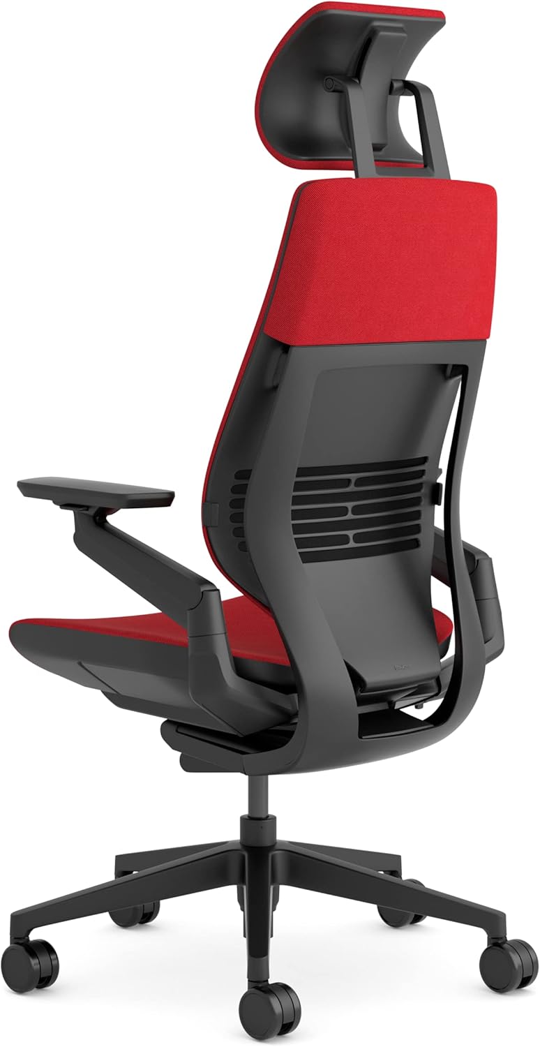 Steelcase Gesture Ergonomischer Bürostuhl mit 360° Armlehnen, 3D-Live Back Lumbalstütze, anpassbarer