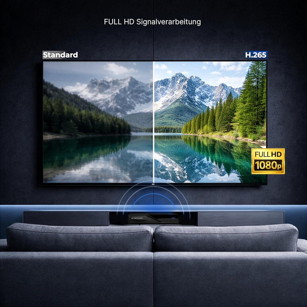 Dreambox DM520 1x DVB-S2 Tuner Linux Receiver (Full HD 1080p), 1x DVB-S2 Tuner