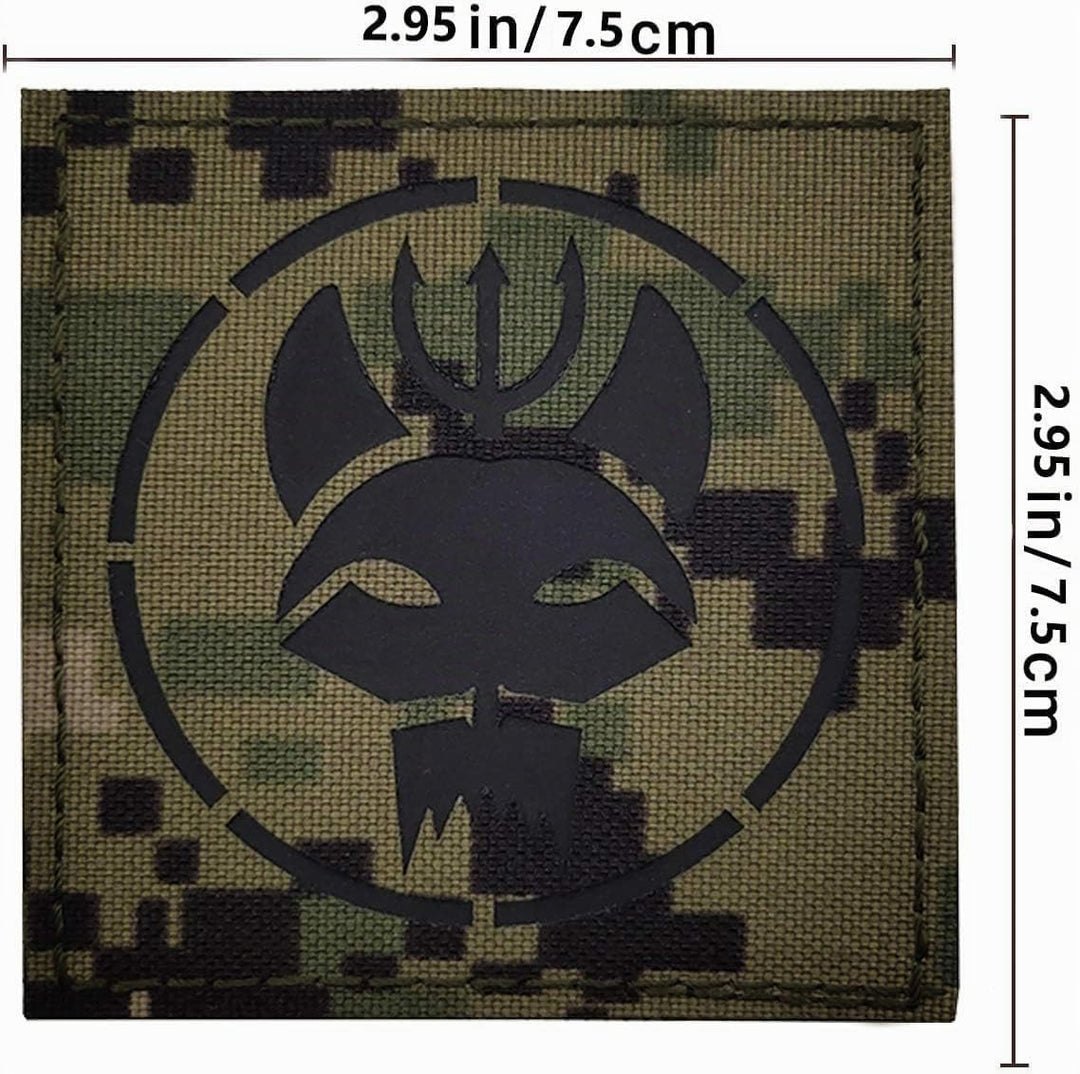 Siegel Team DEVGRU Dreizack Katzenkopf IR Infrarot reflektierende Patch, anpassbare personalisierte