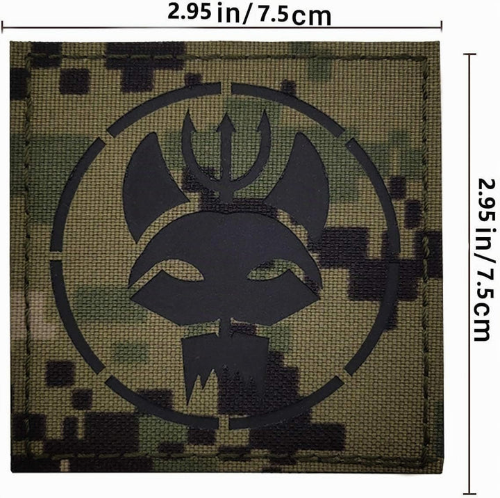 Siegel Team DEVGRU Dreizack Katzenkopf IR Infrarot reflektierende Patch, anpassbare personalisierte